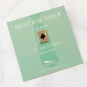 ♠️ Sterling Silver Dipped Tie Pin